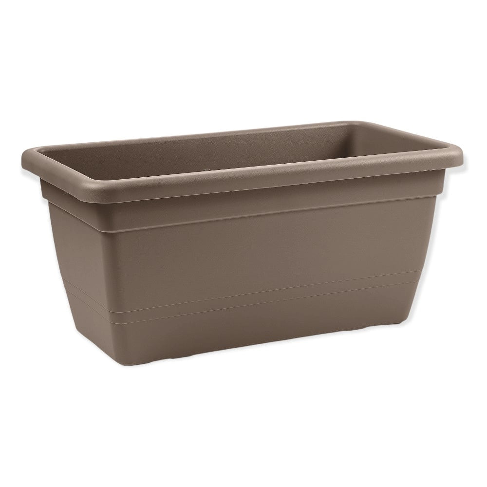 FIORIERA RETTANGOLARE in plastica vaso da giardino DA 100 cm Anthea VARI COLORI Color: AVANA