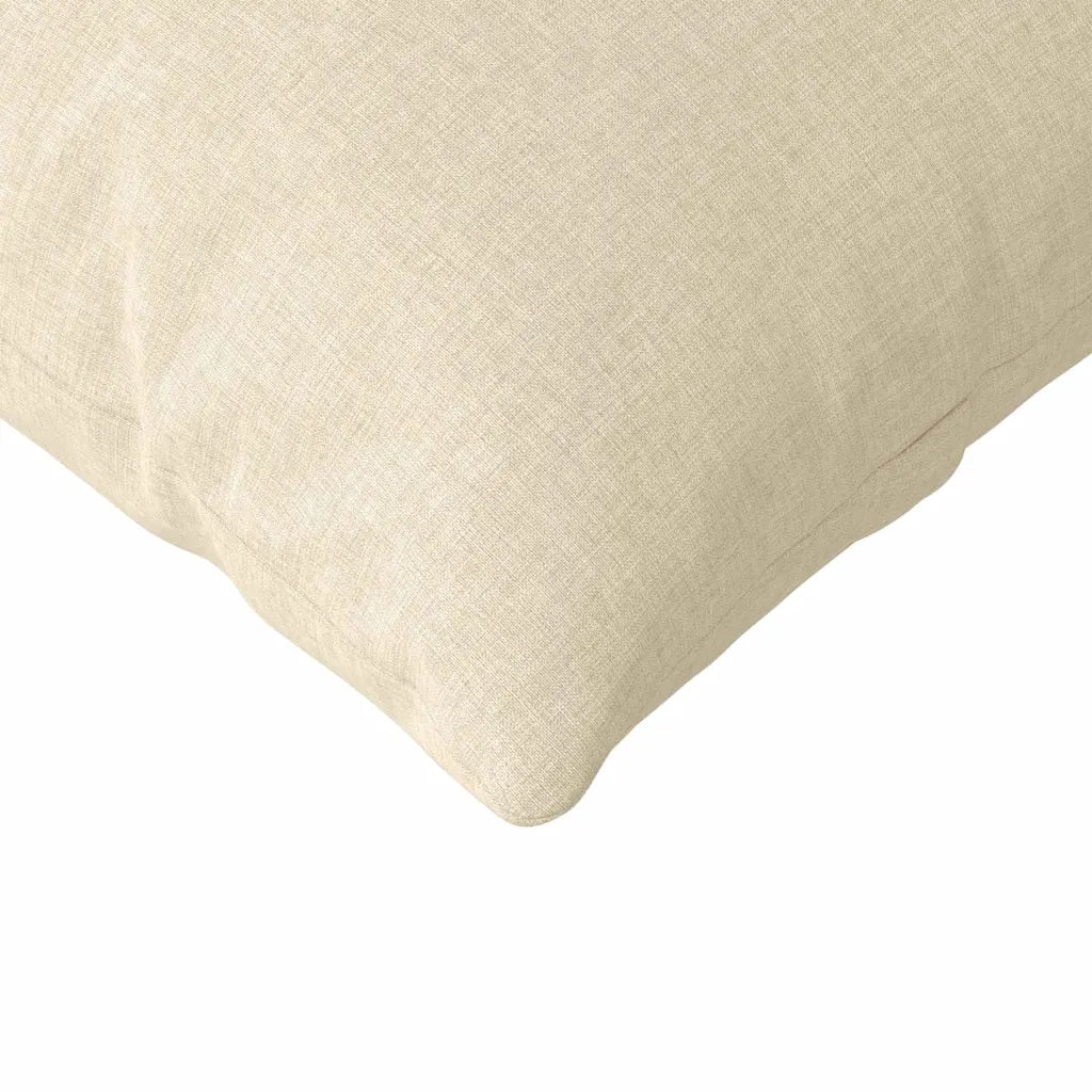 Cuscini da Divano 2 pcs Crema 145 x 40 cm Tessuto