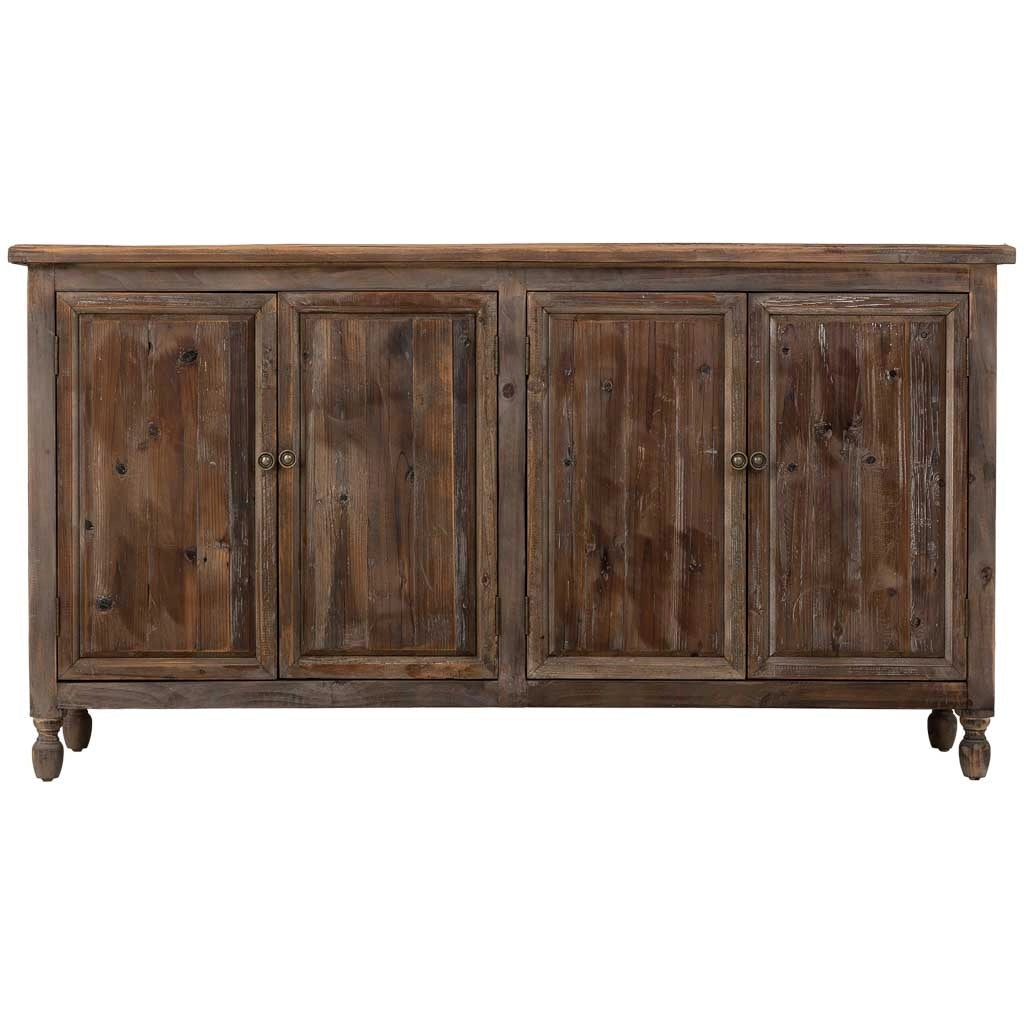 Credenza in legno a 4 ante 160x40x85