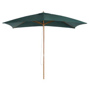 OMBRELLONE IMPERMEABILE IN LEGNO 2 X 3 X 2,5 M VERDE