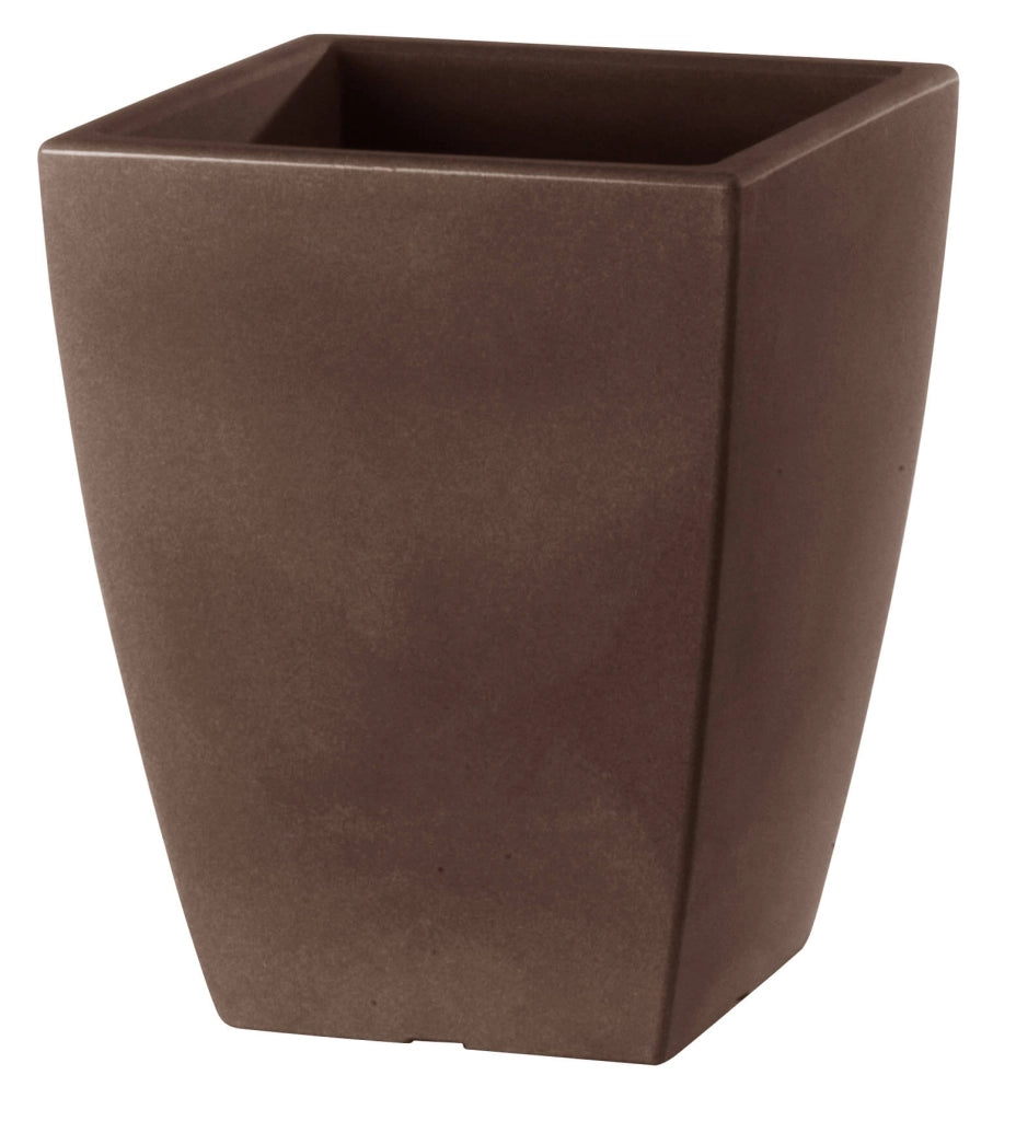 Vaso 49x49x61cm in Resina Tulli Quadro Veneto Essential 60 Bronzo