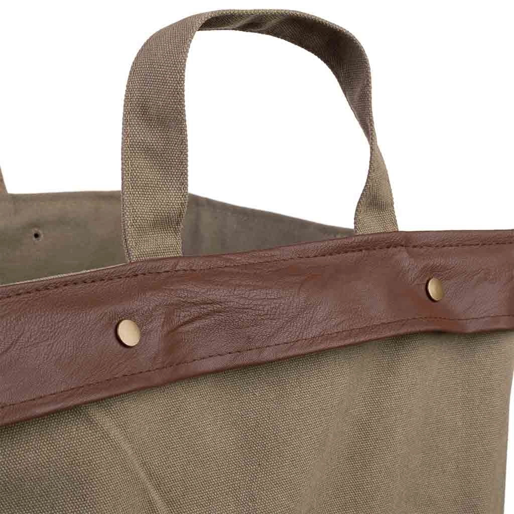 Cesto per la biancheria in metallo e tessuto 41x32x58h cm