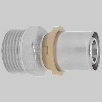 RACCORDO DIRITTO MASCHIO A PRESSARE  16 x 1/2     ICMA