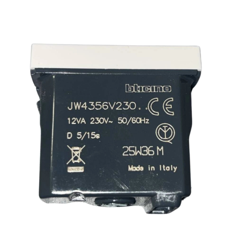 Ronzatore acustico bticino jw4356v230 230vac 80db bianco 1 modulo