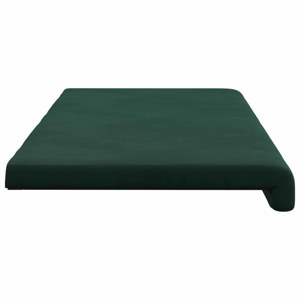 Cuscino per panchina Velluto (V) Verde Scuro Profondità 35 cm 42043331