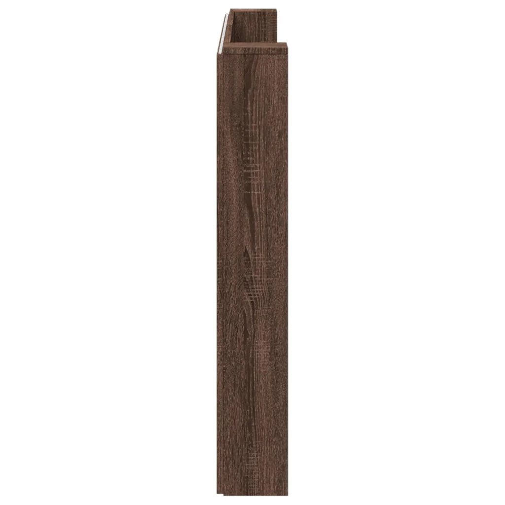 Testiera-Testata-Testiera Decorativa Rovere Marrone 200 x 16,5 x 103,5 cm Legno multistrato