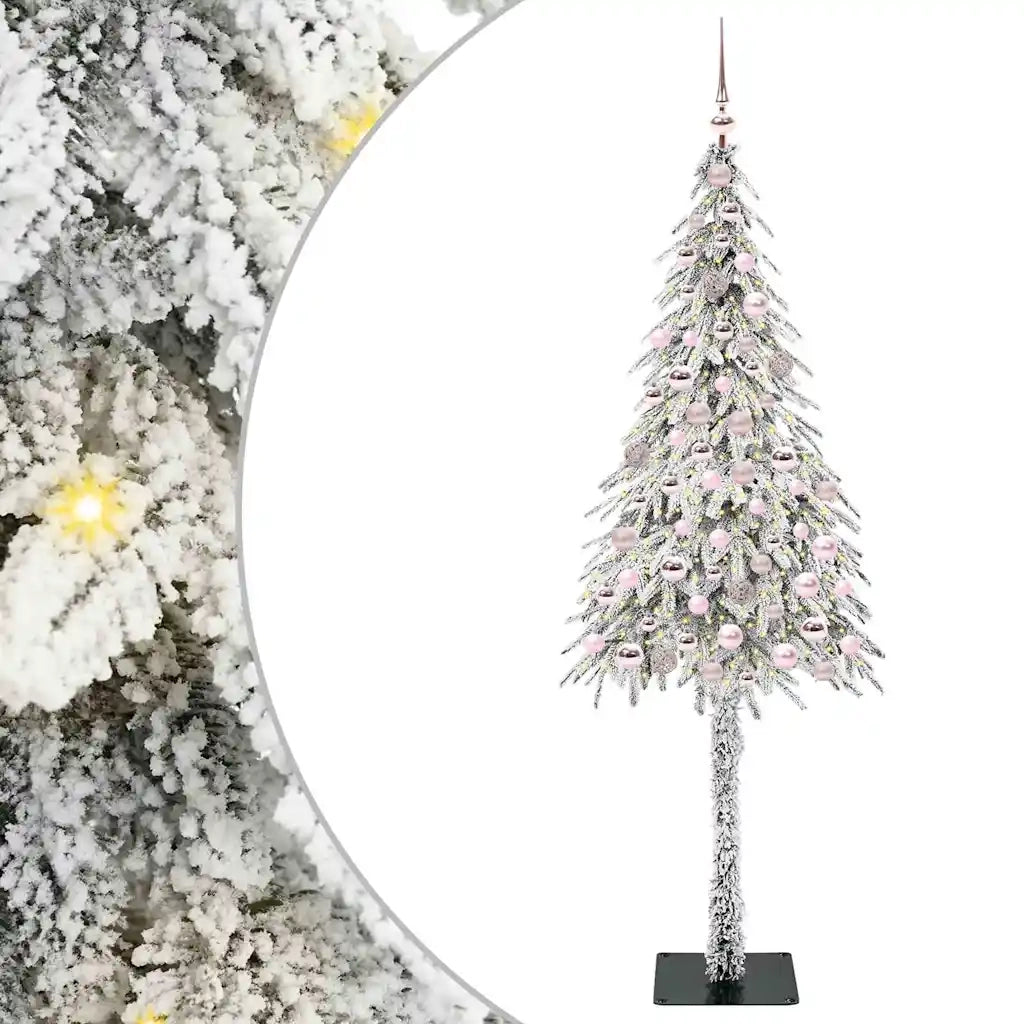 Albero di Natale con 300 LED Bianco 210 cm PE e Acciaio 3396244