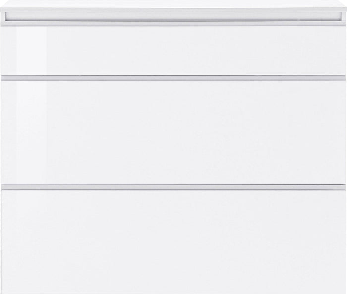 Scarpiera 2 Ante e 1 Antina a Ribalta 120x26,5x108 cm Magic Bianco Lucido