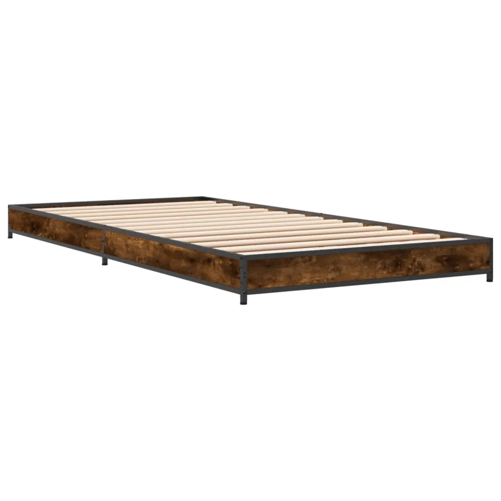 Giroletto Rovere Fumo 100x200 cm in Legno Multistrato e Metallo 845173