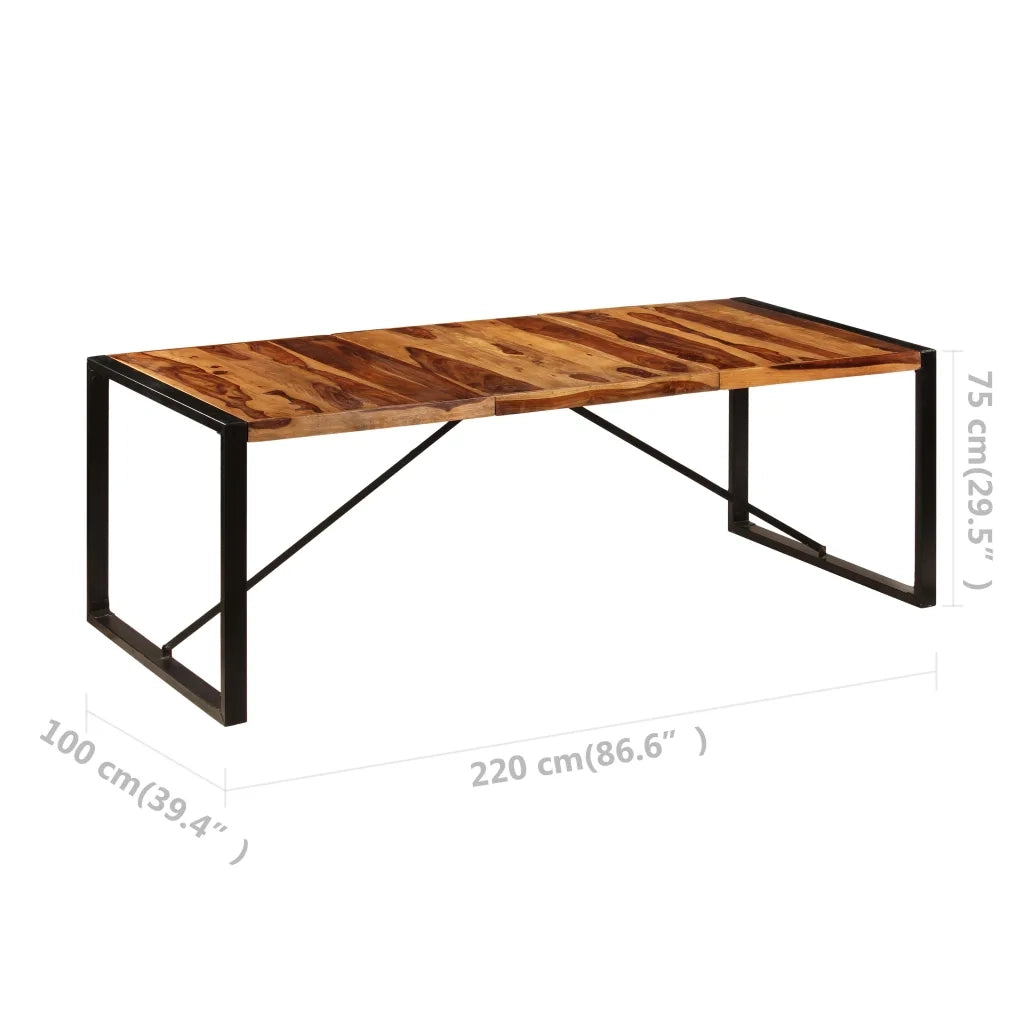 Tavolo da Pranzo 220x100x75 cm Legno Massello di Acacia 247410