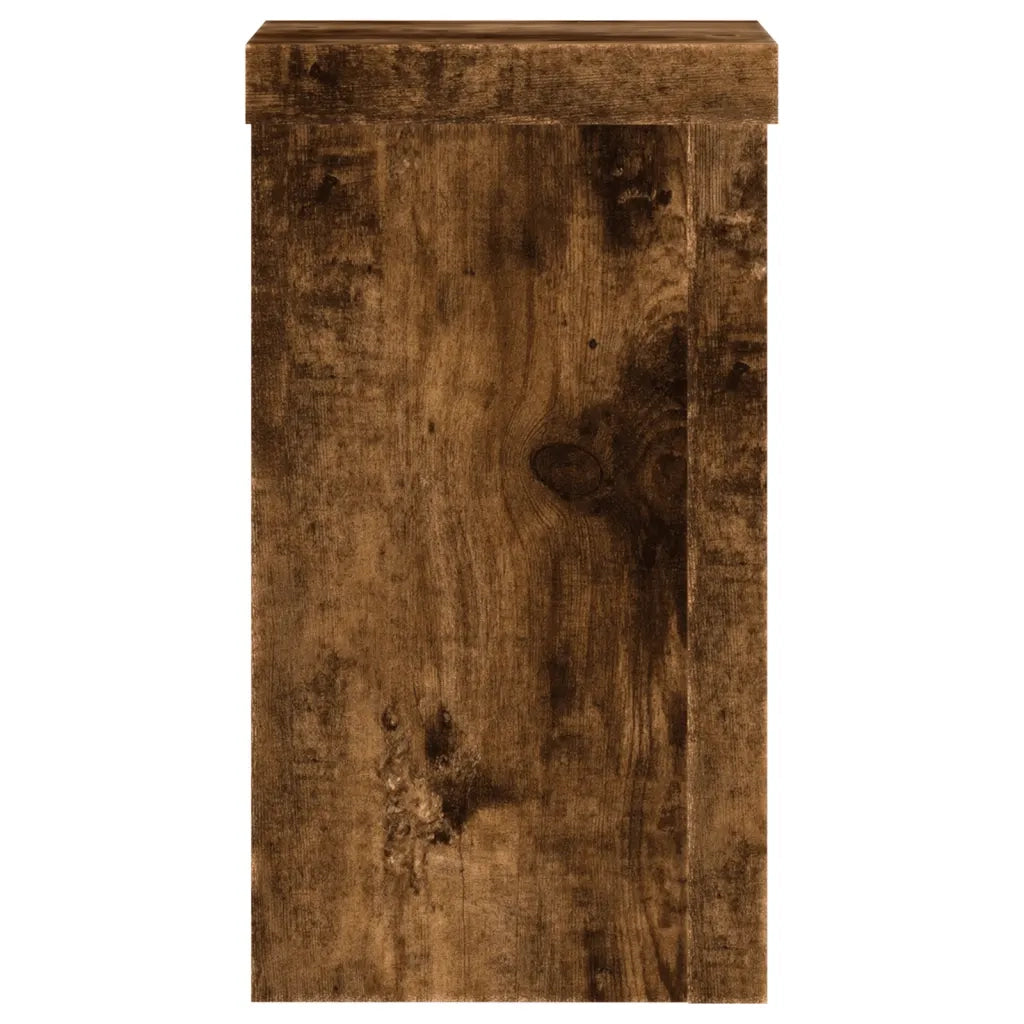 Supporti per Piante 2 pz Rovere 10x10x18 cm Legno Multistrato