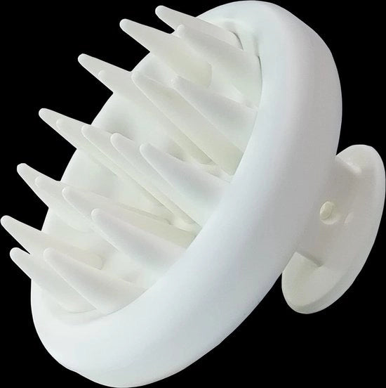 Borsetta di massaggi per la testa, spazzola per shampoo con gel di silice per capelli umidi e asciutti, massaggiata delicata per la testa, setole di silicone morbide per un lavaggio delicato, protezione per la pelle sensibile e delicata della testa