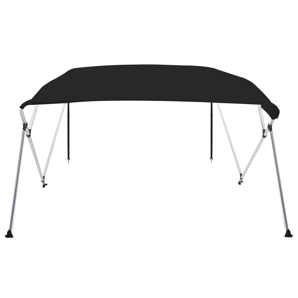 Bimini di Prua con Tendalino 4 Archi Nero 243x244x137 cm CFW4220076