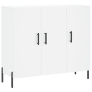 Buffet credenza cassettiera armadio mobile contenitore organizer per cucina soggiorno salotto 90 x 34 x 80 cm legno ingegnerizzato bianco 02_0030534