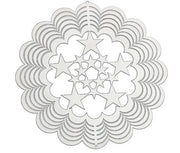 Veloce ventilatore a forma di stella a 5 punte con hanger a forma di mandala e stella stile fluente