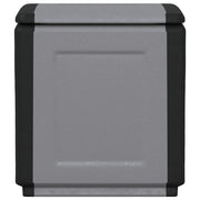 Contenitore da Giardino 54x53x57 cm 130 L Grigio Scuro e Nero 151816