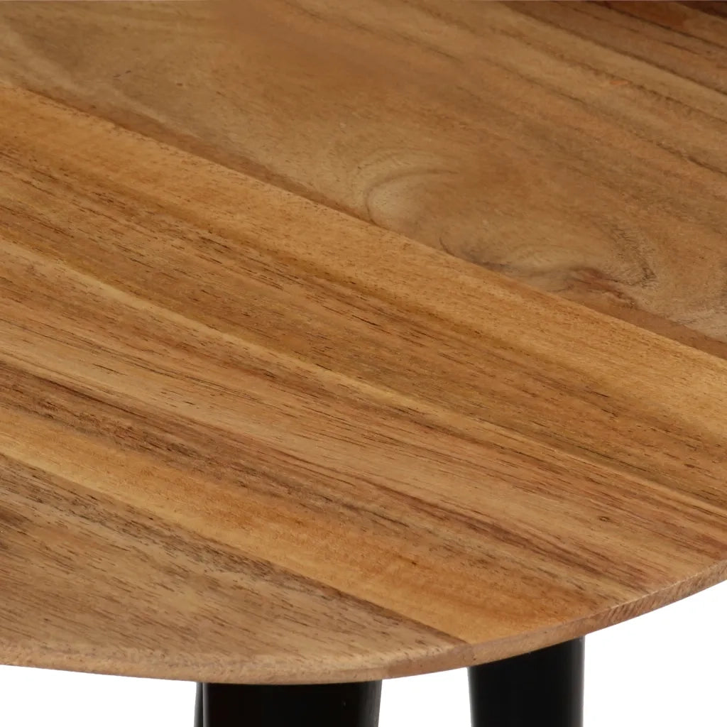 Set Tavolini da CaffÃ¨ 3 pz in Legno Massello d'Acacia cod mxl 13324