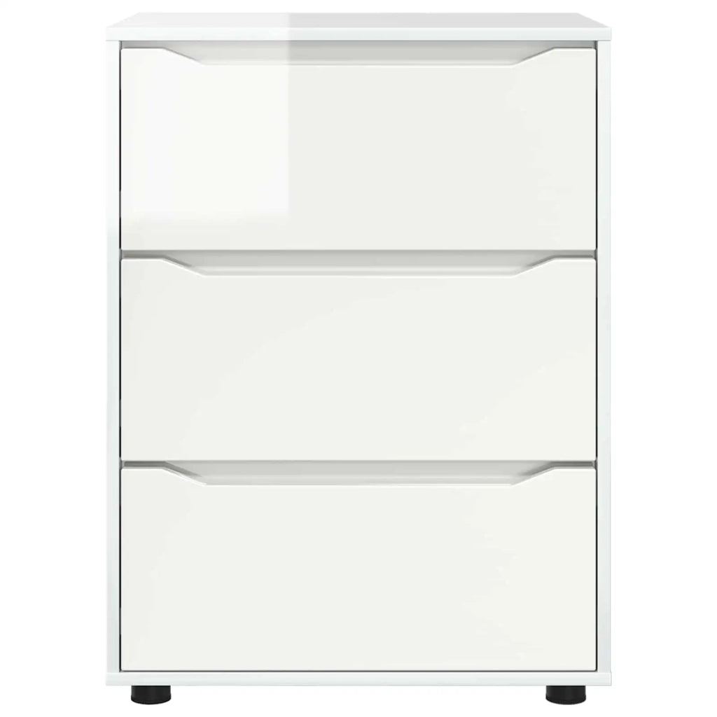Armadio Bianco Lucido 60 x 48 x 81 cm Legno multistrato 888861