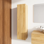 Colonna bagno sospesa 120cm rovere chiaro | Bako