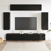 Set mobile TV 6 pcs Rovere Nero 100 x 30 x 30 cm 3332583