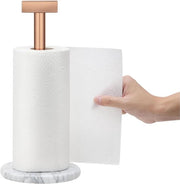 Supporto per asciugamano in marmo - In piedi - Antiscivolo - 1 pezzo - Marmo rosé e bianco e nero - Acciaio