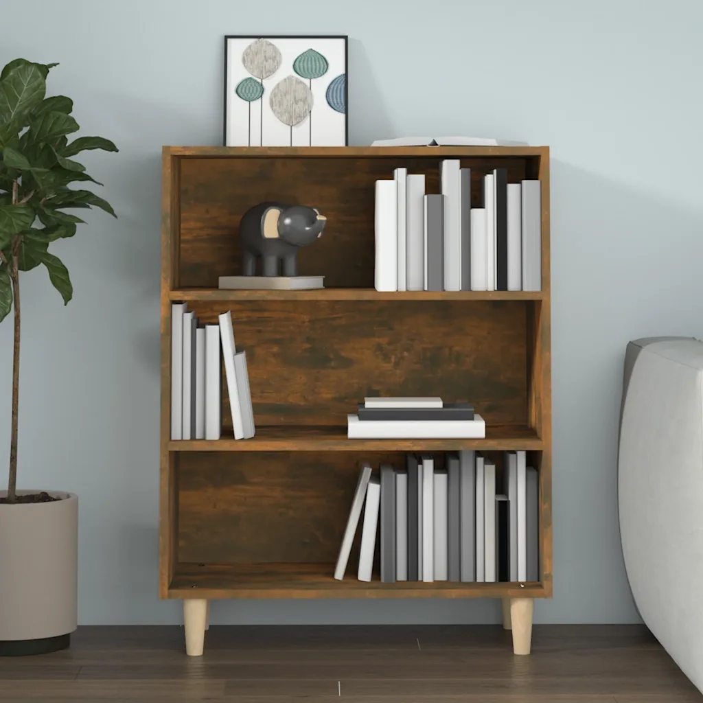 Credenza | Madia | Buffet da pranzo | Armadio da pranzo Rovere Fumo 69,5x32,5x90 cm in Legno Multistrato