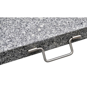 Base per ombrellone in granito lucido 30 kg con ruote + maniglia da 38 a 48 mm grigio 2202026/2