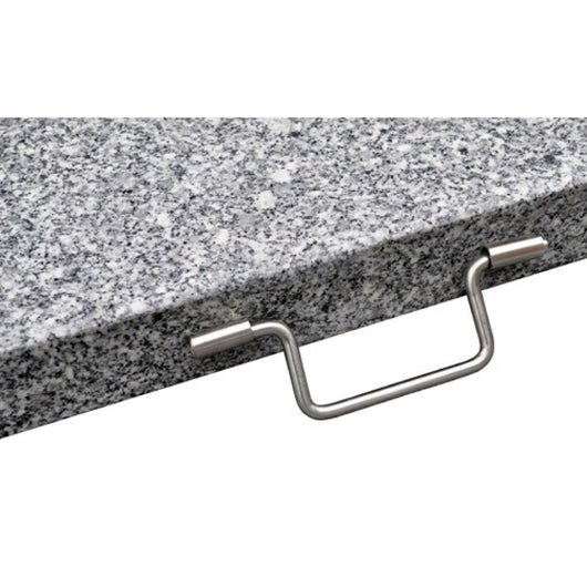 Base per ombrellone in granito lucido 30 kg con ruote + maniglia da 38 a 48 mm grigio 2202026/2