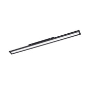 Plafoniera Moderna Salobrena 1 Alluminio Nero Luce Led Integrato 38W