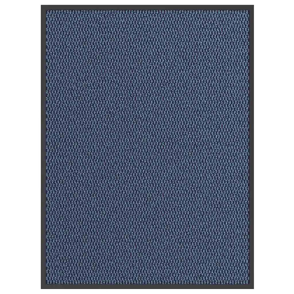 Zerbino antiscivolo blu 80 x 120 cm assorbente cattura lo sporco design pratico blu PP 02_0058119