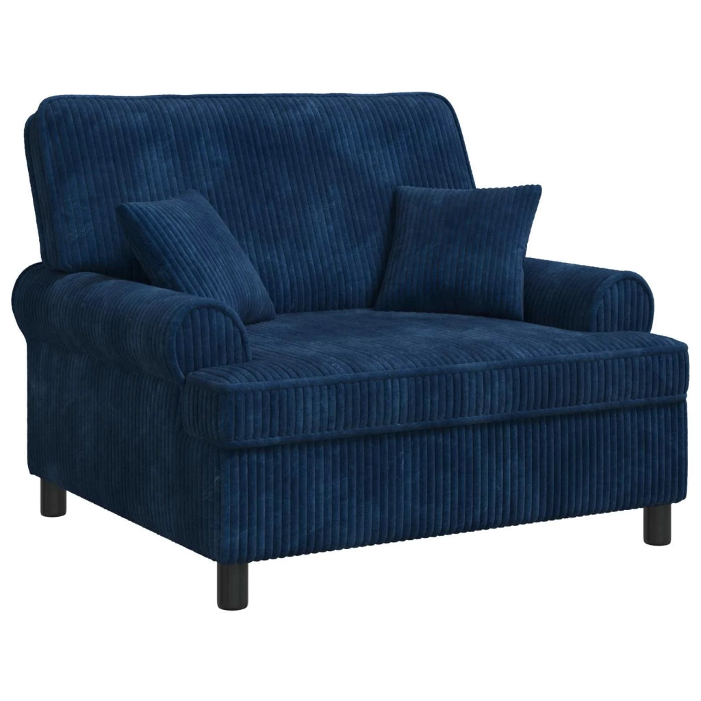 Poltrona XXL con cuscini Navy Tessuto a 1,5 linee 42043501
