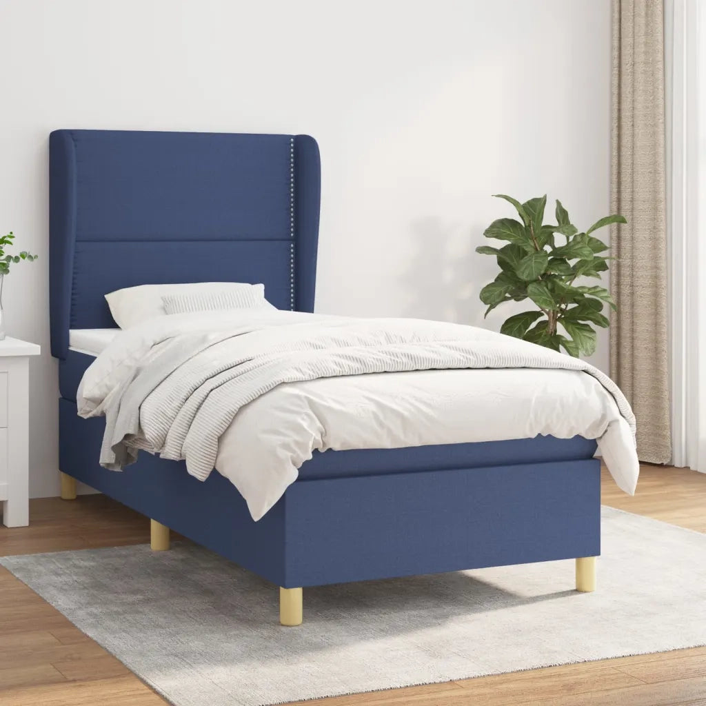 Giroletto a Molle con Materasso Blu 90x200 cm inTessuto 3128419