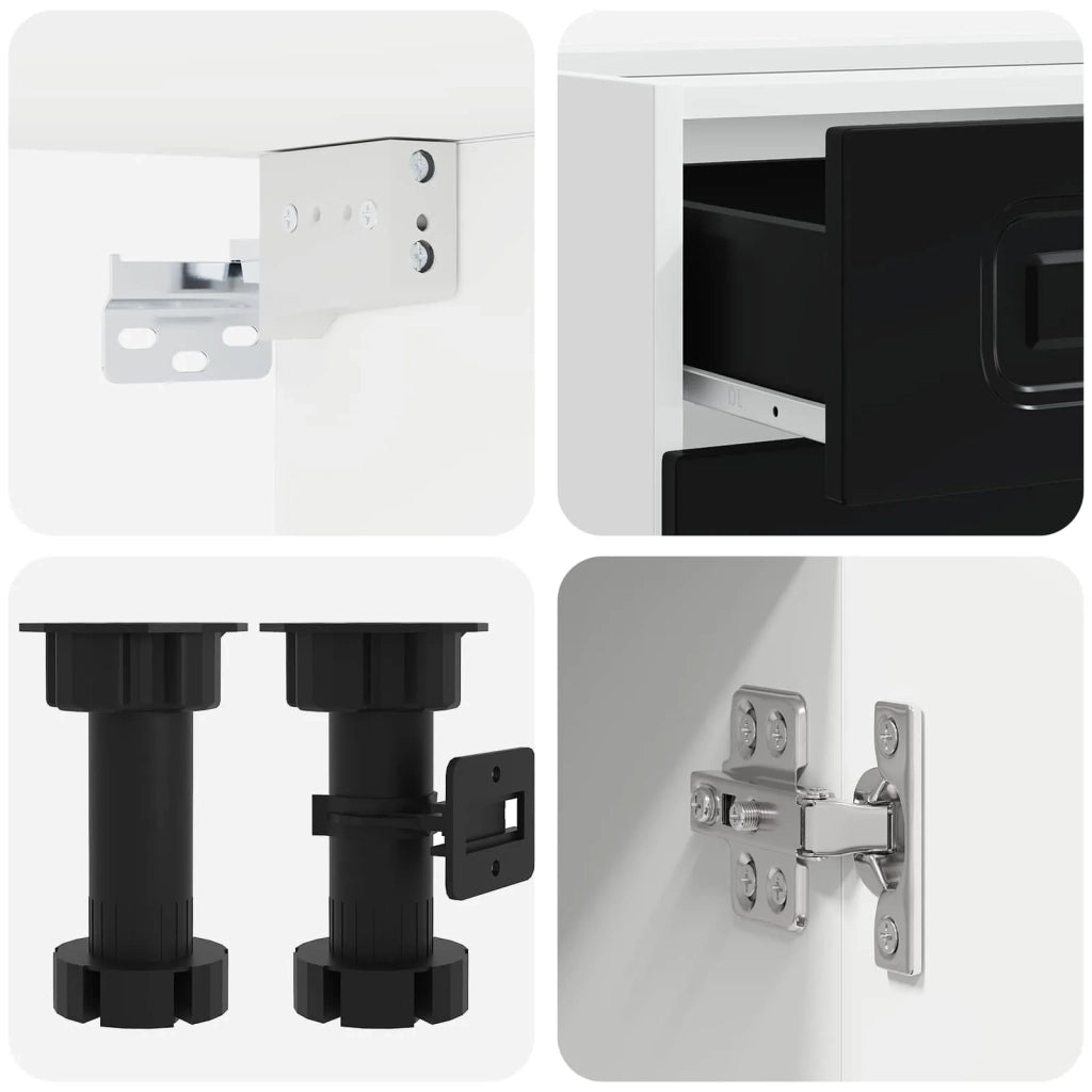 Unità Cucina KALMAR 5 pz Nero Legno ingegnerizzato 3438246