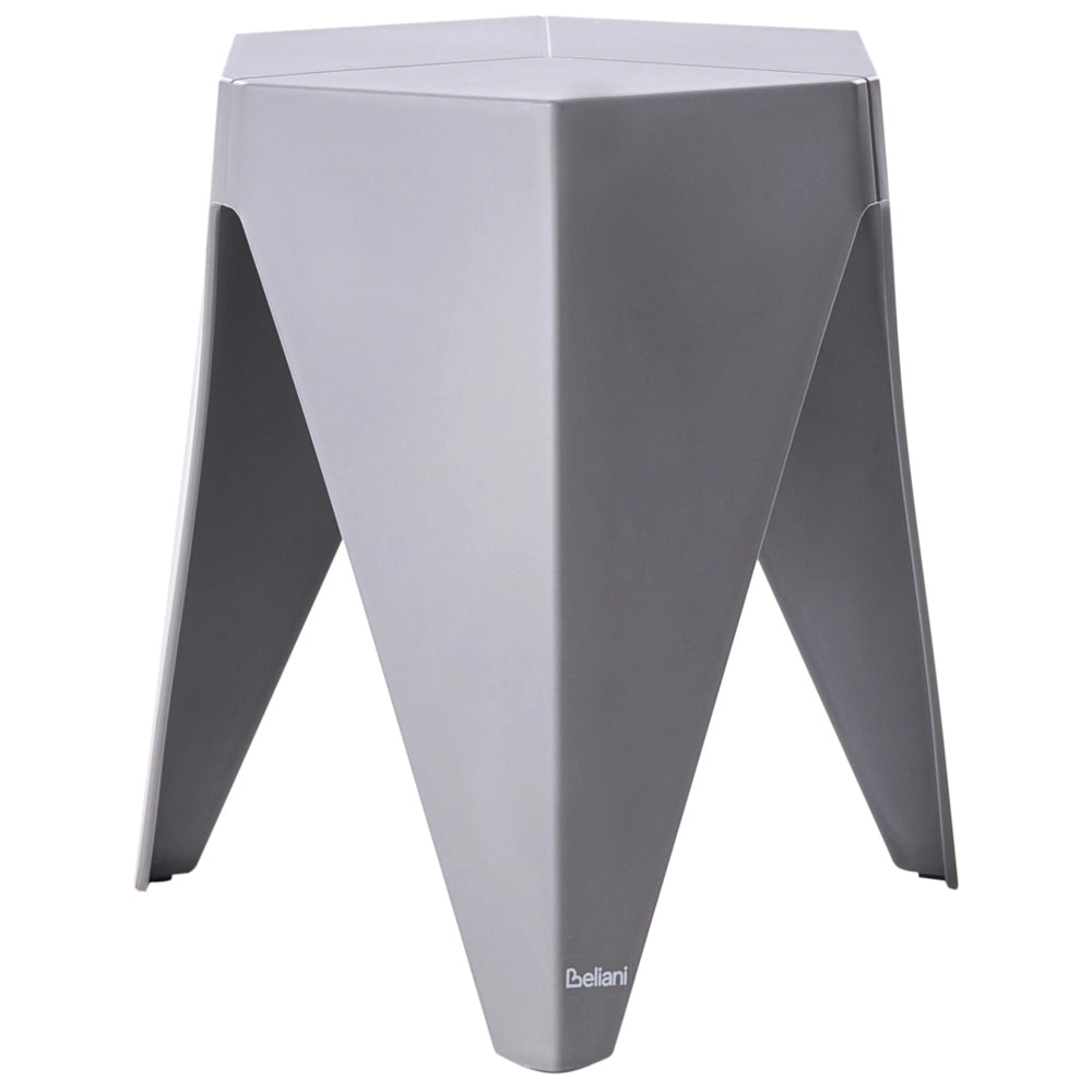 Set di 4 sgabelli da giardino extra impilabili in materiale sintetico multicolore stile elegante