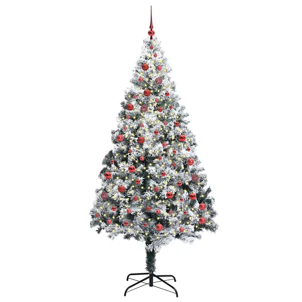 Albero di Natale Artificiale-Albero Natalizio con 300 LED Bianco 210 cm 919331