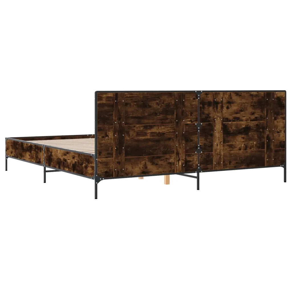 Giroletto Rovere Fumo 180x200 cm in Legno Multistrato Metallo