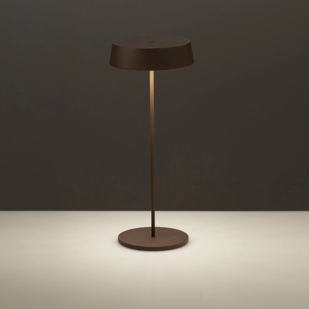 Lampada da tavolo ricaricabile NORRIS corten
