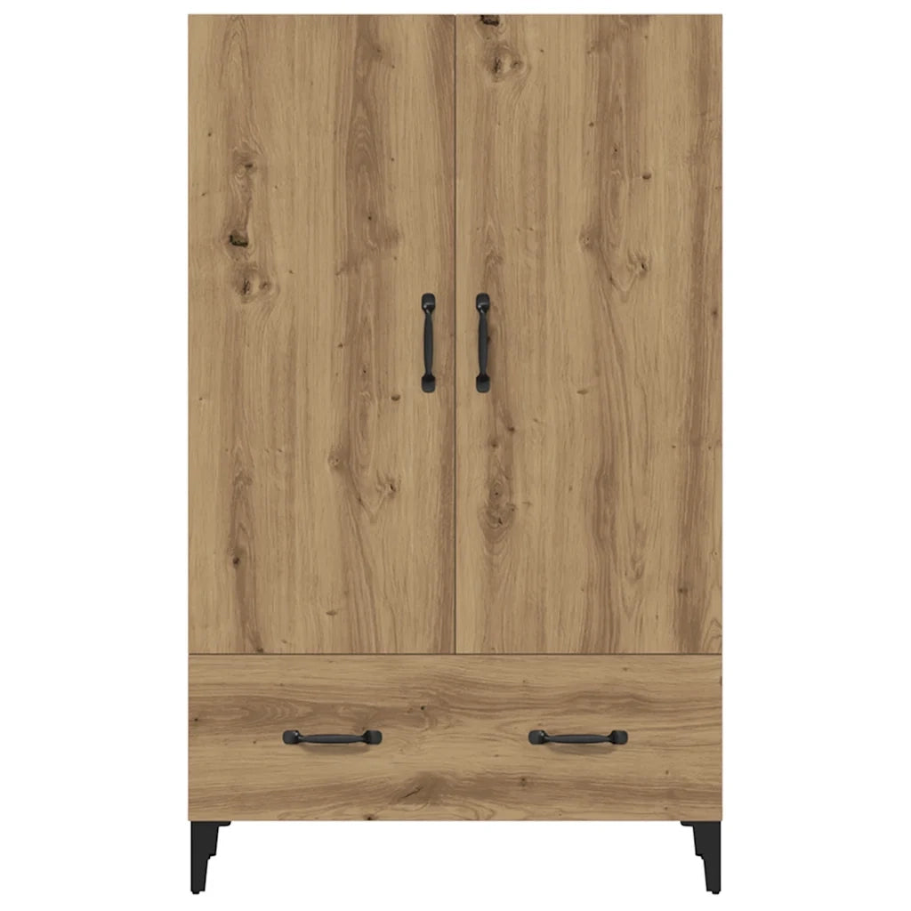 Credenza Rovere Artigianale 70x31x115 cm in Legno Multistrato 856925