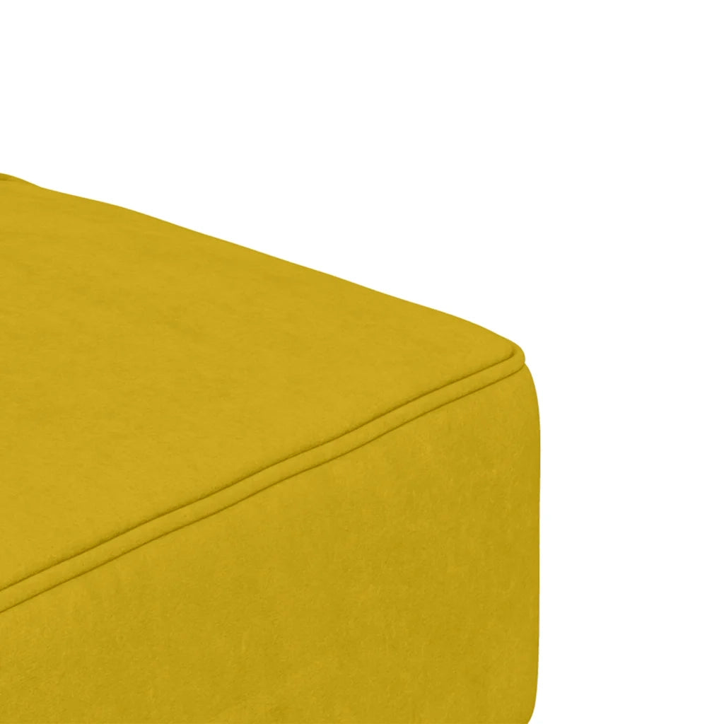 Divano letto | Sof¨¤ letto | Letto singolo a 2 Posti con 2 Cuscini Giallo in Velluto