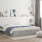 Giroletto Cassetti-Struttura Letto con contenitore Grigio Cemento 180x200 cm Legno Multistrato 729999