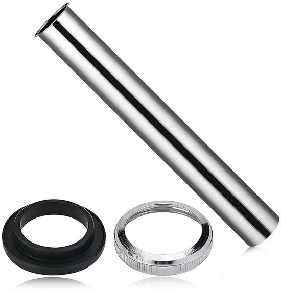 Verdoppiatore di tubo 200 mm - Sifon tubo - Tubo di scarico - Acciaio inossidabile - Resistente alla corrosione - Regolabile - Tubo di scarico
