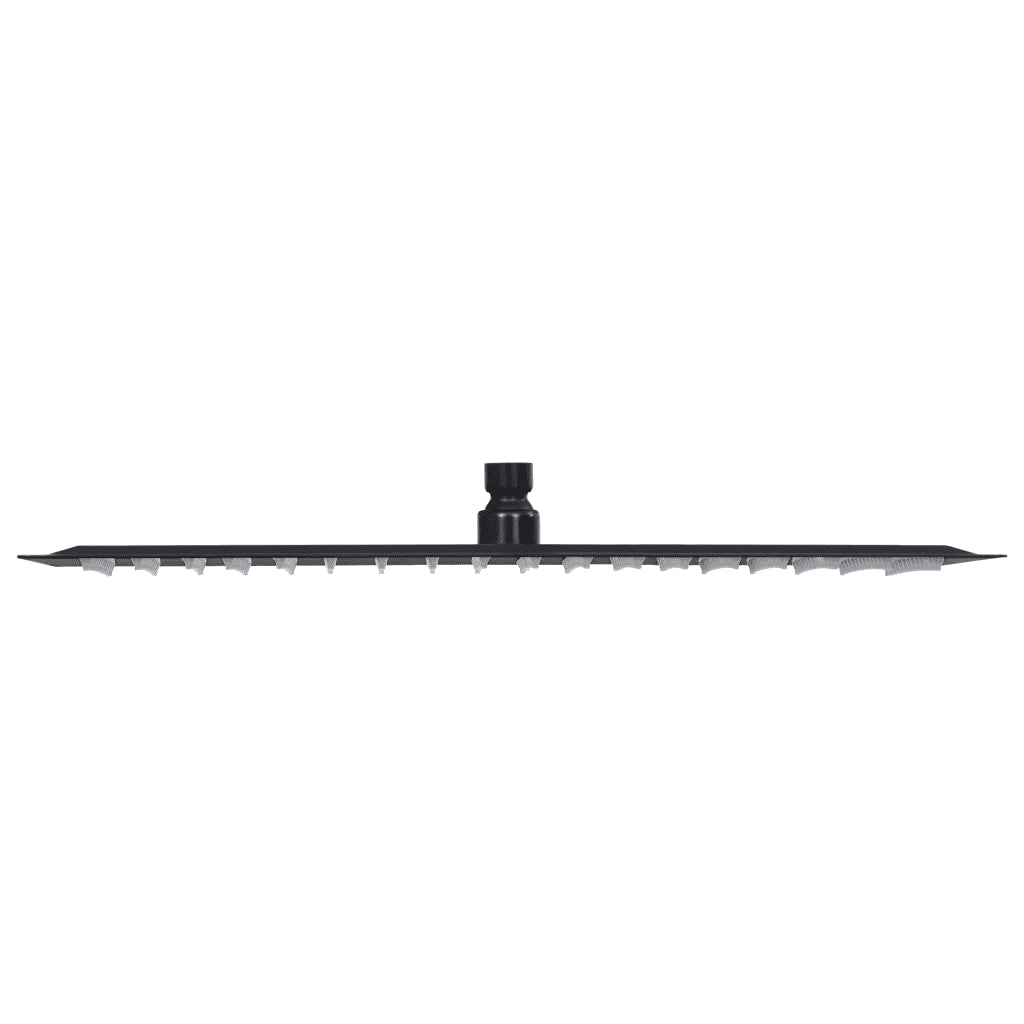 Testa Doccia a Pioggia in Acciaio Inox 50x50 cm Quadrata Nera 147699