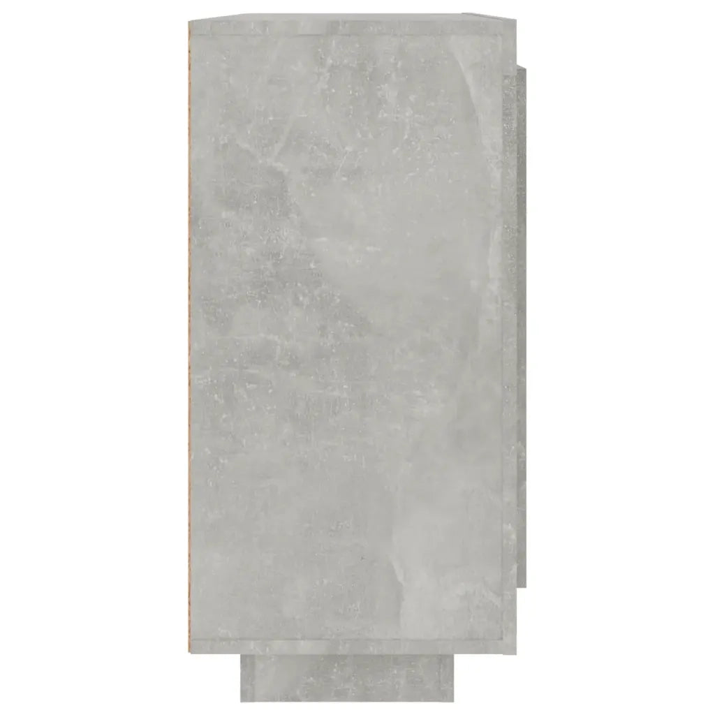 Credenza Grigio Cemento 92x35x75 cm in Legno Multistrato 811839