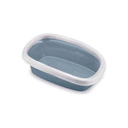 Stefanplast Sprint 20 lettiera aperta per gatti, bordo igienico rimovibile, 39x58x17 cm, bianco e blu