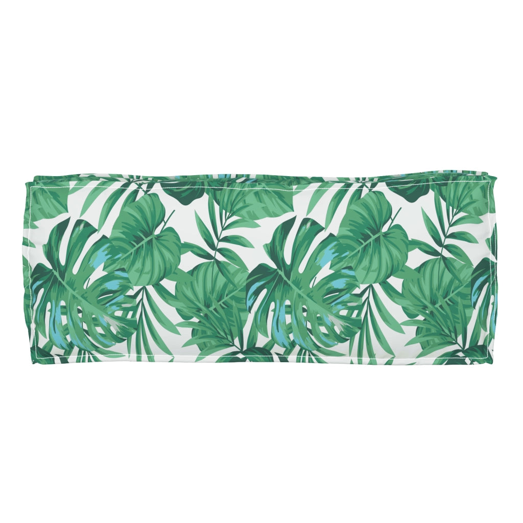 Cuscino per Pallet per Panchina Motivo a Foglia 100x40x8 cm Tessuto Oxford