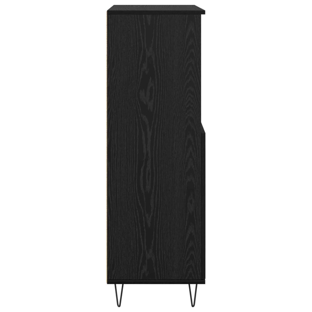 Credenza Nero 60 x 36 x 110 cm Legno multistrato 879621