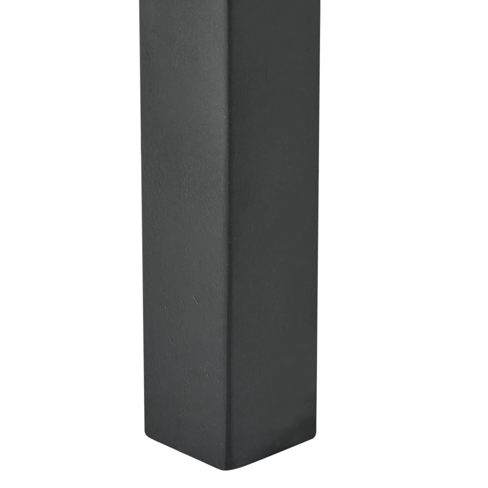 Set di 2 sedie da pranzo in rattan intrecciato con schienale alto per soggiorno colore nero