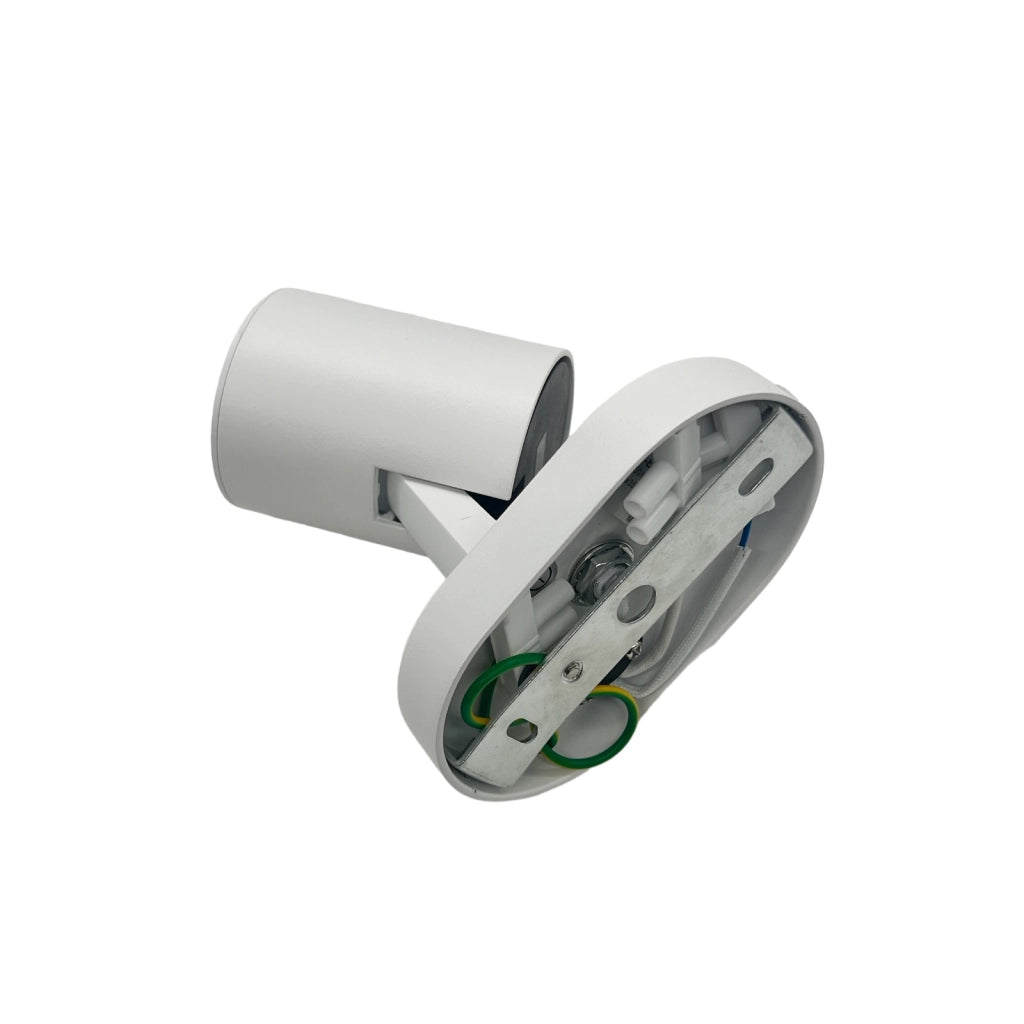 Plafoniera lampada da soffitto bianca faretto direzionabile e attacco per lampade GU10 ad 1 diffusore