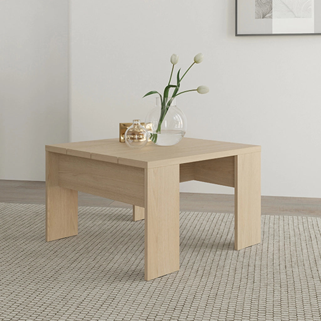Magre, Tavolino da Salotto Forma Quadrato, 67x67x43h cm Marrone Rovere