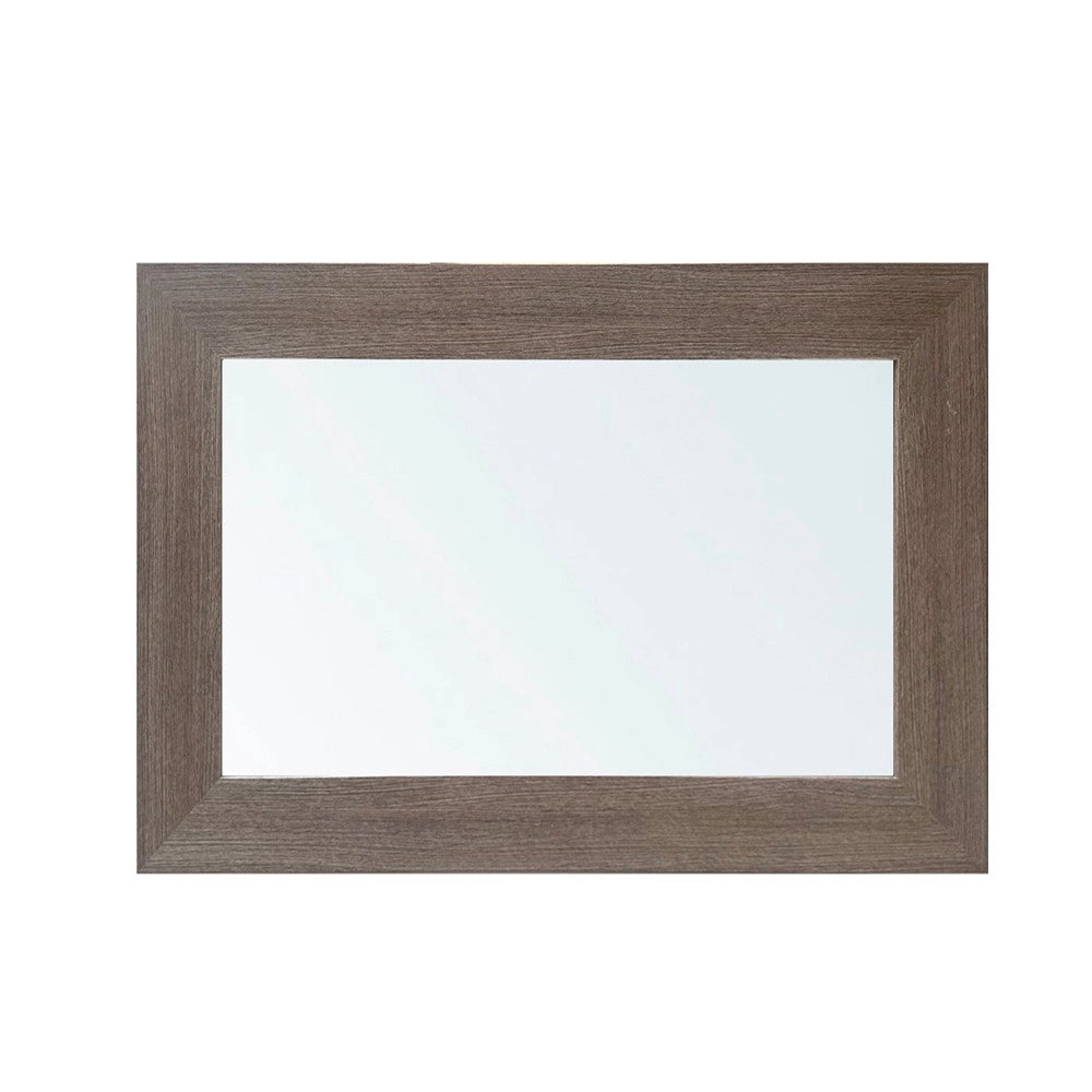 Specchiera Loto Rettangolare con Cornice Larice grigio 102x65 cm. – Eleganza Naturale per Ogni Ambiente